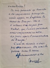 PAGNOL (Marcel). Lettre