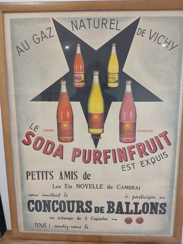 Affiche ancienne limonade - affiche,