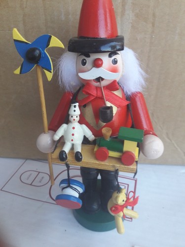 Figurine fumeur bois - de,