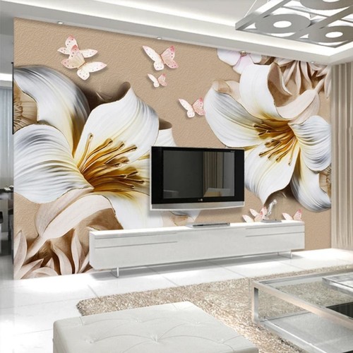 Papier peint lilies - peint,