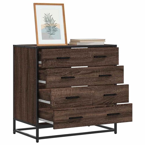 Commode chêne marron 70x41x70