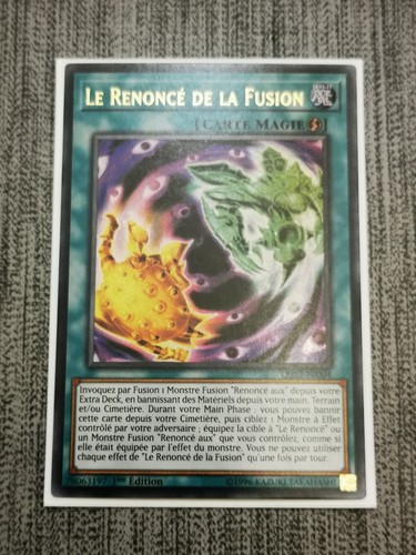 Carte le renoncé - yu-gi-oh,
