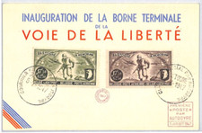 BELGIUM WW2 Liberation Card *BASTOGNE* (USA Military) Stamps 1947 AUTOGYRO PX222