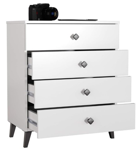 Commode blanche bdw avec - blanche,