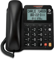 Corded Landline Speaker Phone With Large LCD Display Caller ID Home Office Desk