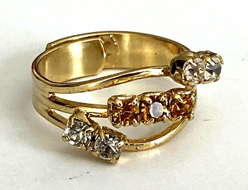 Vintage bague neuve doré - vintage,
