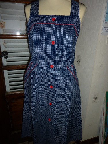 Tablier blouse seventies - ,