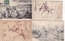 Lot de 4 cartes postales