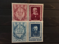 belgique 1952 cob898 et 899 neuf avec charnière