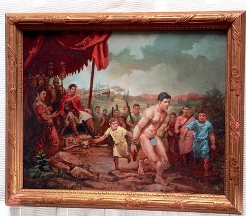 Peinture huile homme modele - huile,