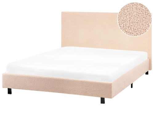 Lit moderne bouclé 120 x - moderne, en