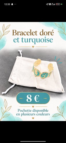 Bracelet manchette femme