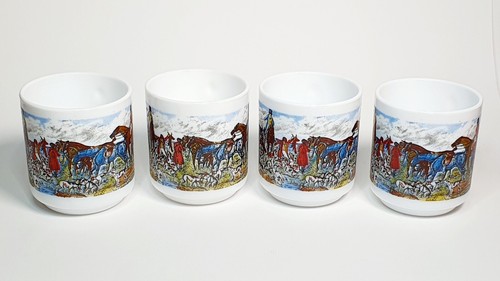 Ancien lot mugs - chasse, à