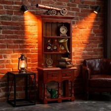 Bibliothèque miniature en bois à l'échelle 1/12, meuble miniature pour