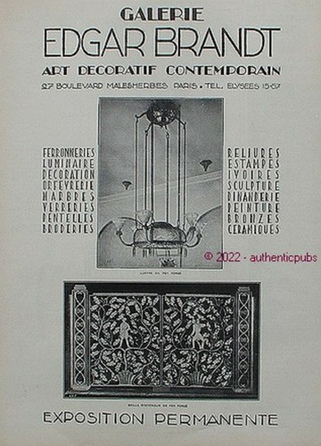 Advertisement edgar brandt - advertisement,
