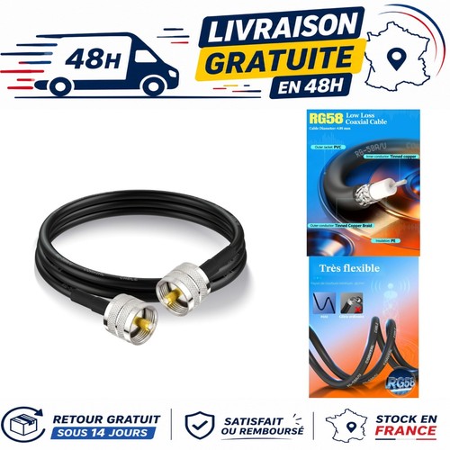 Superbat câble coaxial rg58 - câble,