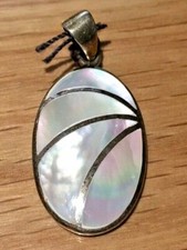 Pendentif - Nacre Blanc -