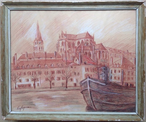 Léon jacquier dessin - dessin, fusain
