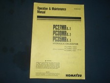 KOMATSU PC27MRx-1 PC30MRx-1 PC35MRx1 EXCAVATOR OPERATION MAINTENANCE MANUAL BOOK