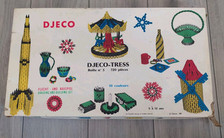 Rare Jeu Djeco Tress 1969 Assemblage Pièces Plastiques Boite, Notice Et Modèles
