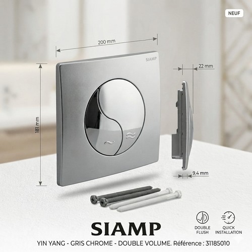Plaque commande wc siamp - ​plaque, de