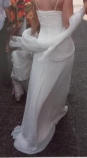 Robe blanc/créme longue de