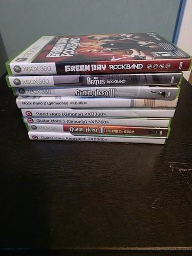Xbox 360 guitar hero - xbox,