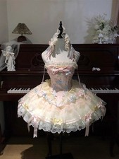 Sweet Gentle Ballet Style Lolita Short Dresses Cute Princess Layered Attractive
