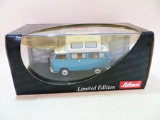 SCHUCO 03226 'VW T2a CAMPING BUS/CAMPER VAN WESTFALIA BLUE/WHITE' 1:43 MIB/BOXED