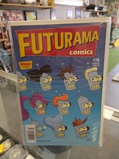 Futurama #78 Bongo Comics 2016 Bender Robot cover Fry Space WHITE Pages