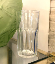 orangeade glass / crystal beer mug signed SAINT LOUIS model CATON 12.8 cm