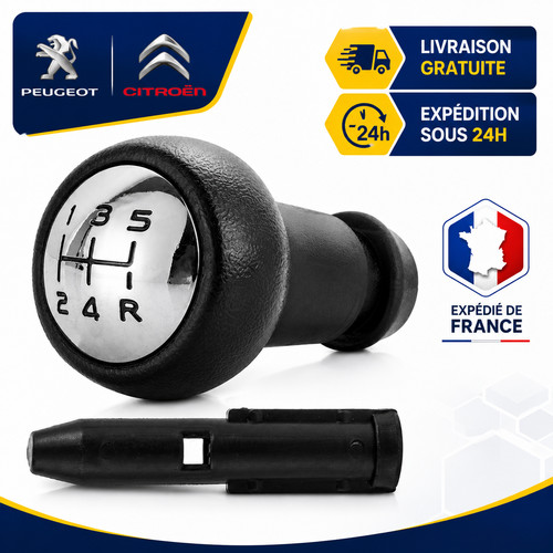 Pommeau vitesse adaptateur - +,
