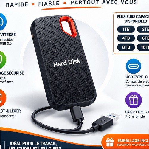 Disque ssd externe - disque,
