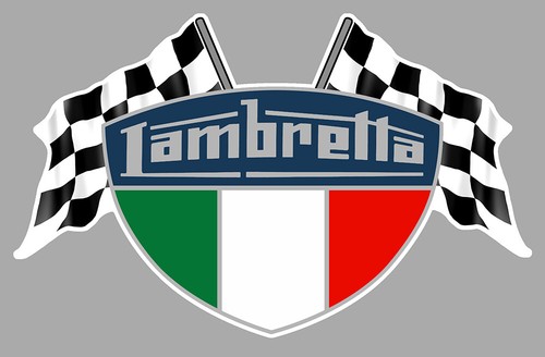 Lambretta flags sticker - lambretta,