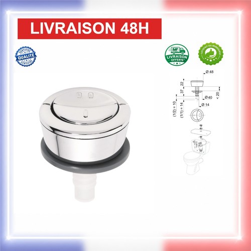 Bouton chasse eau double - chasse,