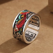 Bague unisexe poisson koï
