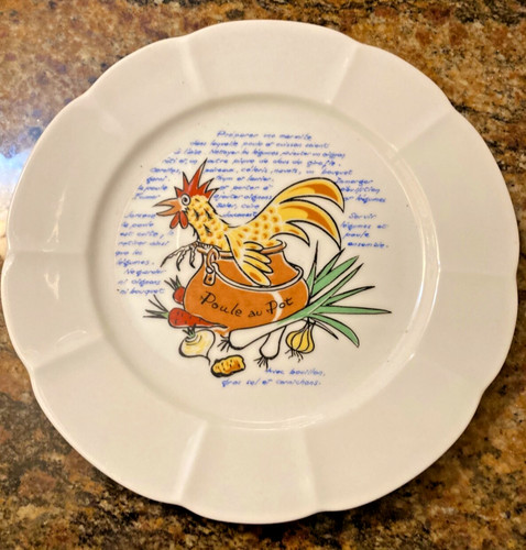 Poule pot ceramic plate - au,