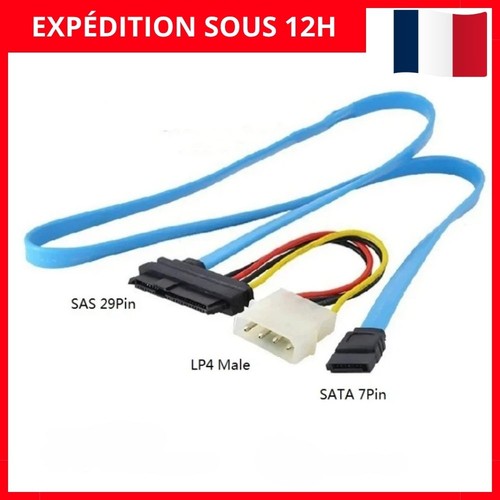 Câble sas vers sata - vers,