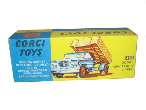 Corgi toys boîte box repro