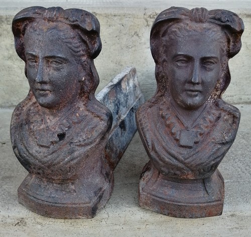 Paire chenets cheminée - paire, de