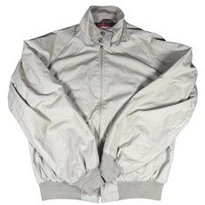 Baracuta G9 Harrington Jacket Beige Plaid Lined Menswear Bomber Coat 40R