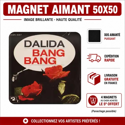 Magnet dalida 5x5 cm - ,