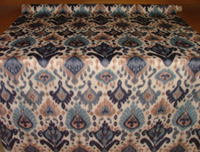 2,5 Mètres Boho Saphir Bleu