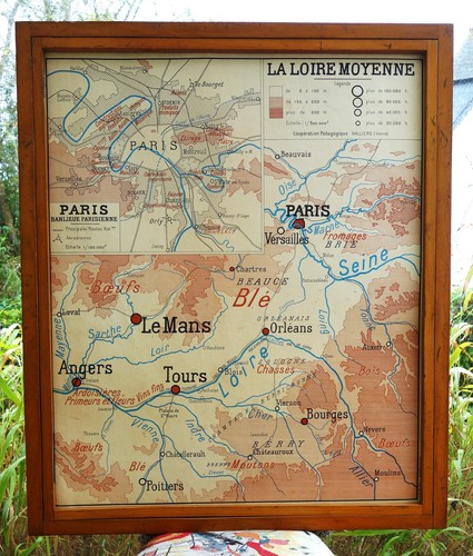 Ancienne carte géographie - ancienne,