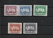 CONGO BELGE : 5 valeurs 1958