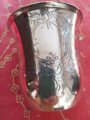 Timbale gobelet argent massif - gobelet,