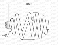 2X RESSORT D'AMORTISSEUR