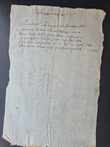 Manuscrit époque louis xiii - manuscrit,