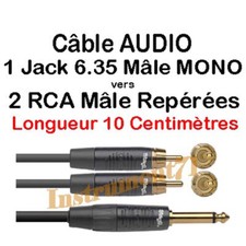Câble Jack 6,35 Mâle MONO