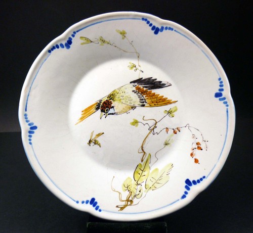 Assiette signee escalier - assiette, de